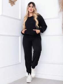 Women Two-piece Outfits - Black - View 1