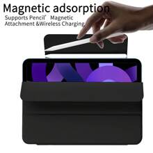 Funda magnética compatible con iPad Air de 5ta/4ta generación, iPad de 10ª generación de 10,9 pulgadas, iPad Pro de 11/12,9 pulgadas, iPad Pro de 1ra/2da/3ra/4ta/5ta/6ta generación, compatible con carga del lápiz 2da generación, funda delgada para tableta