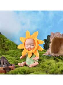 1 套 6 件逼真森林娃娃重生仿生舒适娃娃毛绒玩具适合女孩