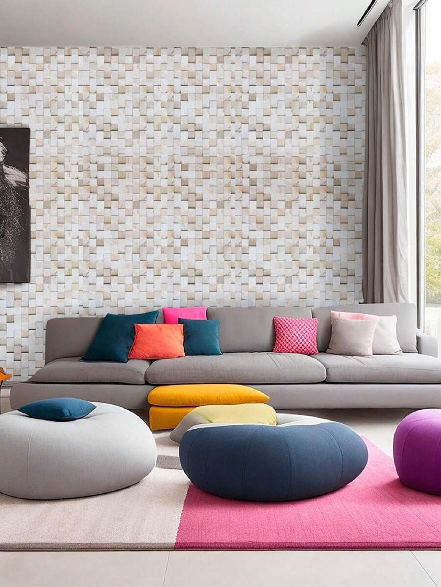 Wall Paper - kết cấu trừu tượng của hình khối - Xem 1