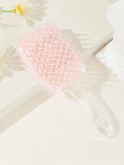 Hairdressing Massage Hair Drying Quick-Drying Comb Honeycomb Mesh Comb 1PC Non-Knotting Massage Comb Straight Hair Styling Hollow Comb, Wide Teeth Hair Brush Detangling Scalp Massage Hair Comb Hairdressing Hollow Out Plastic Hair Brush, Salon-Quality Wide Tooth Air Cushion Comb For Scalp Massage And Hair Brush/Hair Comb, Back To School