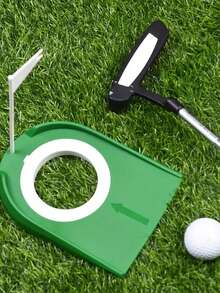1 件高爾夫練習推桿杯,高爾夫訓練推桿,男士女士高爾夫配件,室內外訓練的理想選擇 - 綠色 - 查看 4