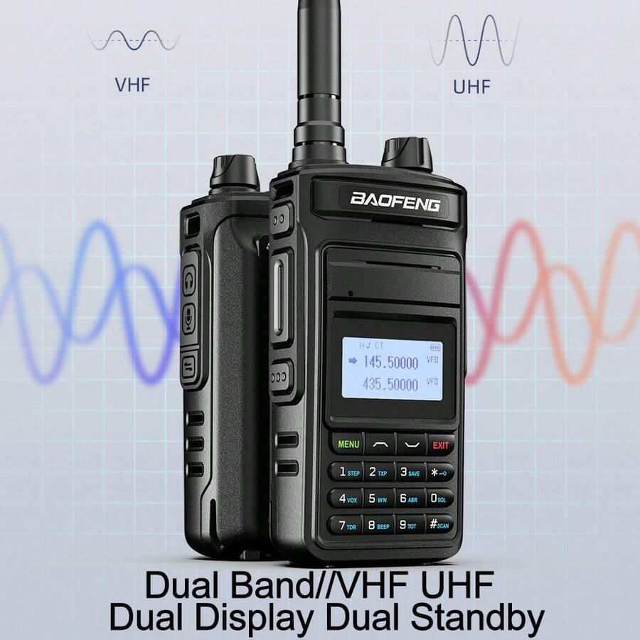 BAOFENG UV15 Pro Max V2 10W High Power Dual Band CB Radio TypeC