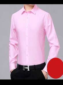 Men Shirts - Pink - View 2