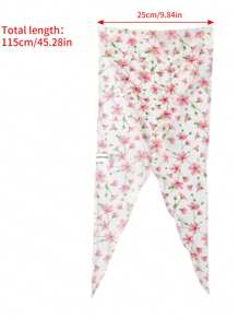 1 件粉紅色花朵圍巾髮帶 - 彩色 - 查看 9