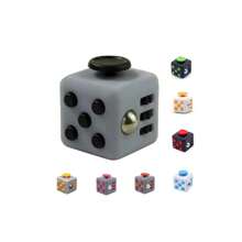 Fidget Cube - Juguete Anti Estrés,1 Pieza Juguete Antiestrés Magic Cube Para Resistir La Ansiedad Y La Irritabilidad, De Color Aleatorio,Cubo De Juguete Para Alivio Del Estrés, Juguete De Dedos Para Adultos Para Aliviar La Ansiedad Y El Estrés,1 Cubo De Juguete Fidget Dice Nuevo, Cubo Antiestrés De Juguete De Descompresión, Juguetes Para Aliviar La Ansiedad En La Punta De Los Dedos Para Niños Y Adultos - Gris - Ver 1