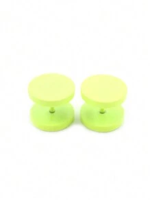 2 Pieces 3mm-14mm Baking Paint Stainless Steel Unisex Men Women Barbell Round Ear Stud Earring Tragus Helix Piercing Jewelry - Earrings - View 12