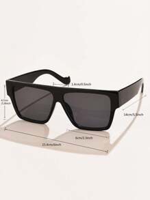 1 件女士塑料方形超大太阳镜宽腿多色欧美户外街头风格度假旅行海滩配饰女士太阳镜太阳镜色调基本款适合毛衣牛仔裤运动裤连帽衫夹克连衣裙和长袖衬衫时尚遮阳优雅装扮家庭出游旅行度假夏季海滩度假、户外、旅行