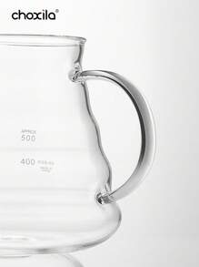 choxila 1pc Coffee Server For Pour Over Coffee Maker, Glass Coffee Carafe, Cloud Shape Clear Coffee Pot With Lid - Coffee Maker - View 7