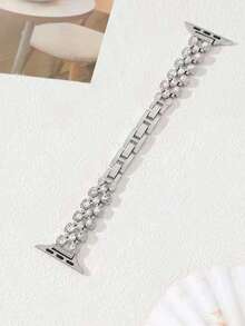 時尚優雅的銀色滴形鋅合金蘋果手錶表帶配鑽石,兼容包括s7 S8 S9於內的所有蘋果手錶型號,以及38mm 40mm 41mm 42mm 44mm 45mm 49mm的所有尺寸。手帶可以調節,適合不同尺寸的手腕,無需任何工具。手帶堅固耐用,輕巧防刮損,防水,不易褪色。適合女性在所有季節佩戴,特別適合辦公室,旅行或攀登等場合,以及手錶的配件。 - 銀色 - 查看 4