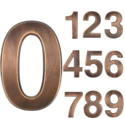 1 Pc House Address Self-Adhesive Number For Outside Or Inside, Decorative Mailbox Number For Outside, Maximum Rust Protection, Numbers Address Home Number For House Apartments Office Hotel Room