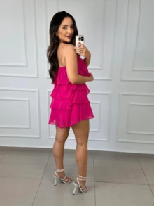 Women Jumpsuits - Màu Hồng Tươi - Xem 2