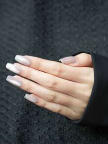 手工製作的貓眼玻璃珠子,適用於女性,每包10個,冰清透亮、細緻典雅,現在非常流行 - 無色 - 查看 6