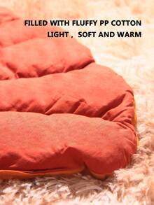 1 件雙色葉子形狀可水洗輕便寵物墊,適合中小型貓狗,四季皆宜 - 杏色 - 查看 4