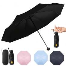 Paraguas Bolsa Paraguas Cápsula Anti-ultravioleta - Negro - Ver 2