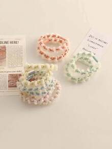 1條時尚網眼頭帶,具有高彈性和耐久性的蕾絲髮帶-藍色 - 藍色 - 查看 6