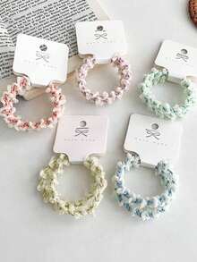 1條時尚網眼頭帶,具有高彈性和耐久性的蕾絲髮帶-藍色 - 藍色 - 查看 9