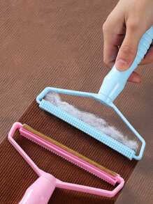 1 Pièce Bleu Portable Mini 2-en-1 Tondeuse À Pull Et Dépoussiéreur De Tissu Épilateur, Coupe Pour Vêtements