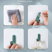 無痕掛勾,浴室門後牢固黏貼,承重衣架,牆壁黏貼掛勾,牆上衣帽收納 - 限時優惠:買1 Get 5免費送[共6件]只限當天 - 彩色 - 查看 6