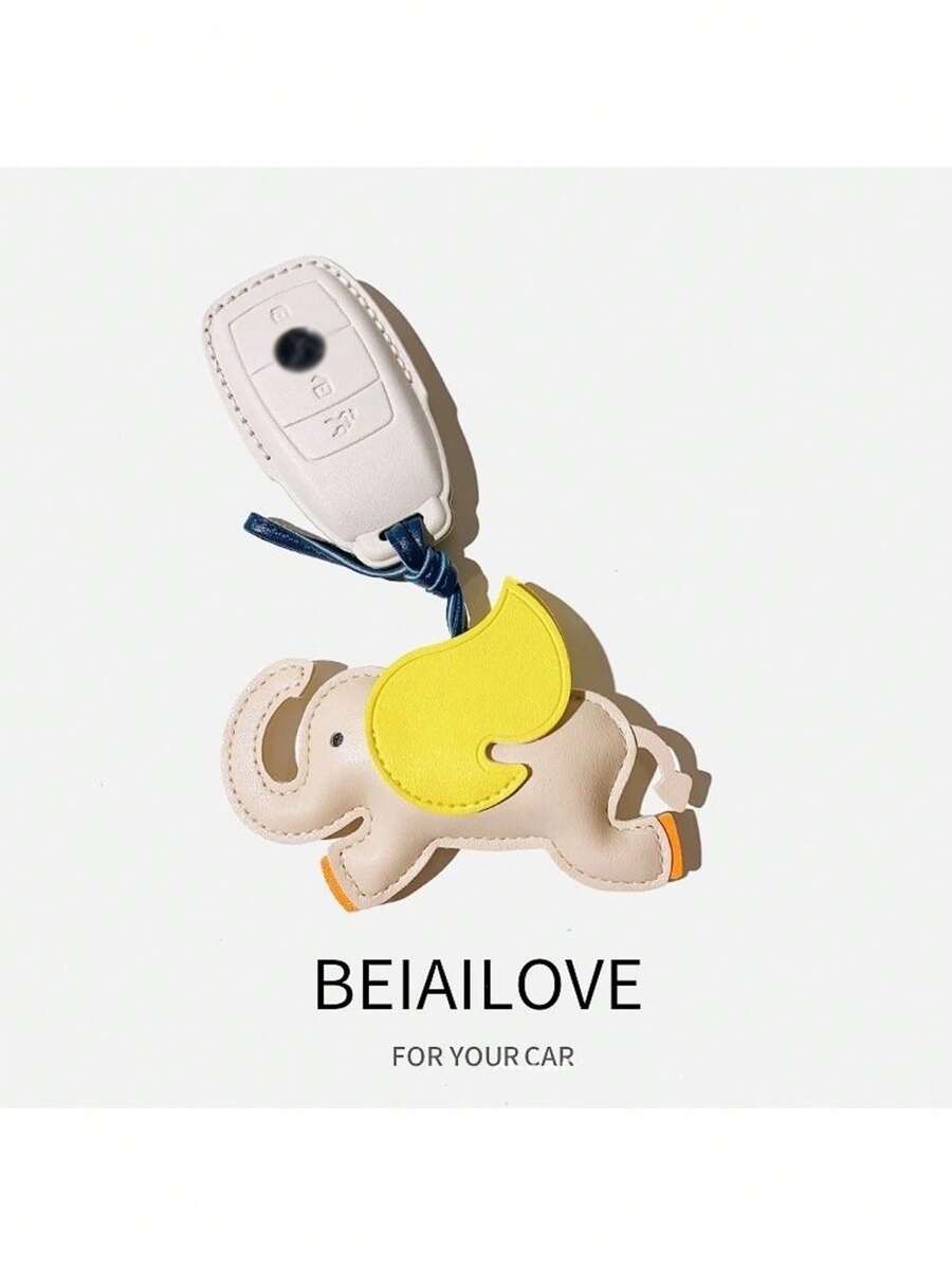 1 pieza Llavero de elefante volador con bloqueo de color, bonito y de moda, en forma tridimensional. Adecuado como colgante para bolso, mochila, bolso de hombro, bolso diagonal o llavero de coche. Apropiado para chicas, damas, estudiantes universitarios y hombres. Ideal como regalo de Navidad, aniversario, Acción de Gracias o San Valentín.