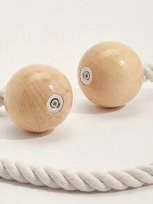 1 Piece Of Log Double Ball Rope Curtain Magnetic Buckle Strap, Suitable For Curtain Storage - Multicolor - View 4