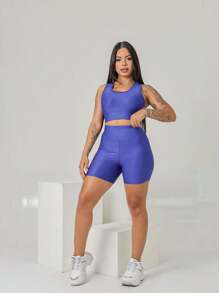 SHOWOFF Women Sports Sets - Royal Blue - View 3