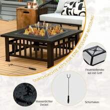 Fire Pits & Outdoor Fireplaces - Black - View 3