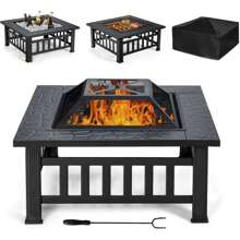 Fire Pits & Outdoor Fireplaces - Black - View 1