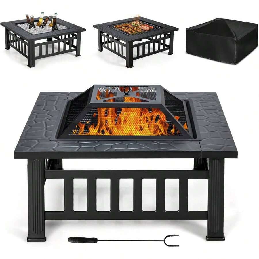 Fire Pits & Outdoor Fireplaces - Black - View 1
