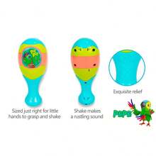 Musical Toy Rattle Maracas From La Granja De Zenon Educational Interactive Toy Baby - màu xanh lá - Xem 2