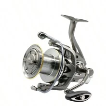1pc High Strength Surf Fishing Reel, 8000/9000/10000 Size, 55lb Max Drag Power, For Big Game Fishing - Silver - View 6