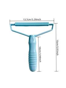 1 Pièce Bleu Portable Mini 2-en-1 Tondeuse À Pull Et Dépoussiéreur De Tissu Épilateur, Coupe Pour Vêtements