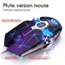 YINDIAO G3os Wired Mouse Esports Gaming Device Silent And Sound Eating Chicken Mouse Macro Desktop Computer Laptop Universal - White [silent] - View 9