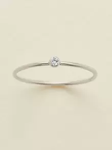 1 peça Anel de aço inoxidável e ouro 14k para mulheres, estilo minimalista e elegante, design de pedra de nascimento de dezembro