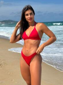 Women Bikini Sets - Red - View 1