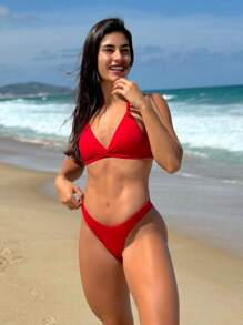 Women Bikini Sets - Red - View 3
