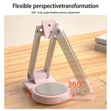 Acrylic Tablet Stand, Mobile Phone Holder, Foldable And 360 Degree Rotating Adjustment, Multi-Color Optional, 1 Piece - Pink - View 7