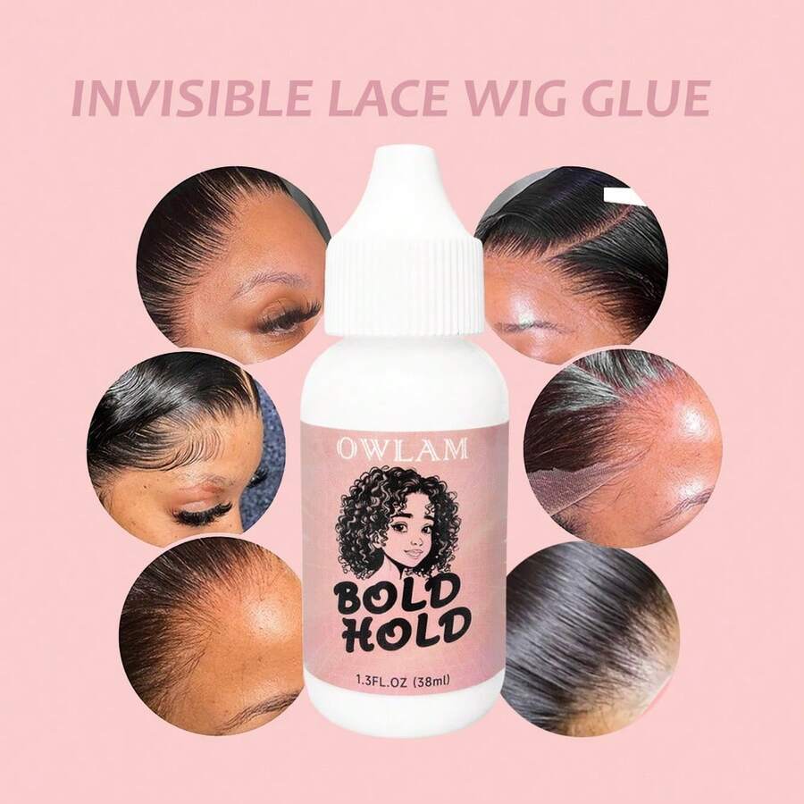 Lace Wig Glue, 1.3oz Invisible Waterproof Bold Hold Lace Wig Glue Waterproof For For Poly And