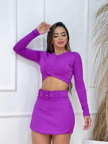 Women Tops - Màu Hoa hồng đỏ - Xem 2