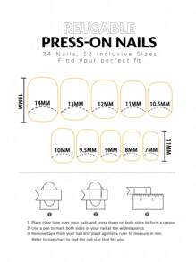 VV MEI JIA ER 24pcs Glossy Medium Square False Nails, Dark Purple Press-On Nails, Solid Color Full Coverage Fake Nails, Suitable For Women & Girls Autumn/Winter Nail Decoration - Purple - View 7