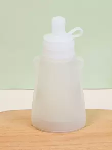 1pc Silicone Breast Milk Storage Bag, Fresh-keeping, Reusable And Freezable, Portable And Suitable For Storing Milk And Homemade Puree - White - View 1
