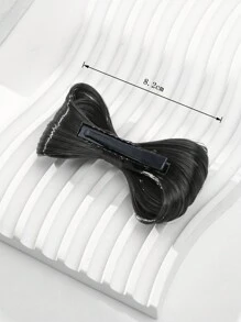 1 Pair Cute Bowknot Hair Clips For Girls - Black - View 4