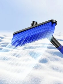 1入組3合1伸縮式雪鏟,abs刮刀,便攜式除雪刷和冰刮刀（適用於汽車） - 藍色 - 查看 5