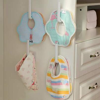 1pc No-Drilling Baby Wardrobe Organizer Hook For Storing Scarves, Hats, Drawers, And Clothes Love Valentine