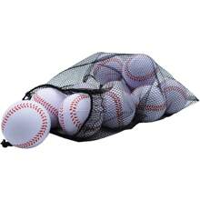 3入組專業訓練棒球(7.2cm),橡膠芯塞與pvc柔軟泡沫,適用於戶外練習,軟投球,擊球,守備,投球。適合室內或室外遊玩和練習。運動泡沫棒球。 - 白色 - 查看 3