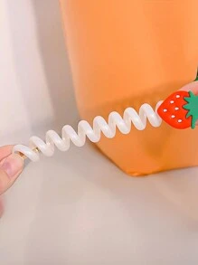 4 cái/gói Trẻ em Dễ thương Băng tóc Với Bowknot , Hoa , Dâu tây , Hình trái tim Đồ trang trí Không có Đàn hồi Dây tóc Đối với Cô gái Bím tóc - Nhiều màu - Xem 5