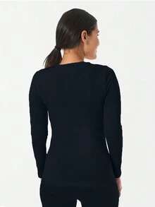 BLUSA MANGA LARGA DAMA - Negro - Ver 2