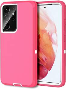 Apple Pink Neon Heavy Duty Shockproof 3-Layer Full Body Protection Tough Hybrid Rubber Strong Phone Case Waterproof Anti-Fall Scratch Resistant - Baby Pink - View 7