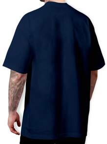 Men T-Shirts - 藏蓝色 - 查看 2