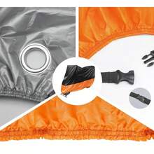 1 件兩色混合防水、防塵、防紫外線摩托車罩,帶塑膠鎖和帶扣,尺寸：xl,由牛津布材質和耐用的聚氯乙烯製成,防水。因此,它具有卓越的品質和抗撕裂性。由耐磨、抗撕裂材料製成,適用於大多數摩托車,包括鈴木、等。 - 黑橙色 - 查看 5